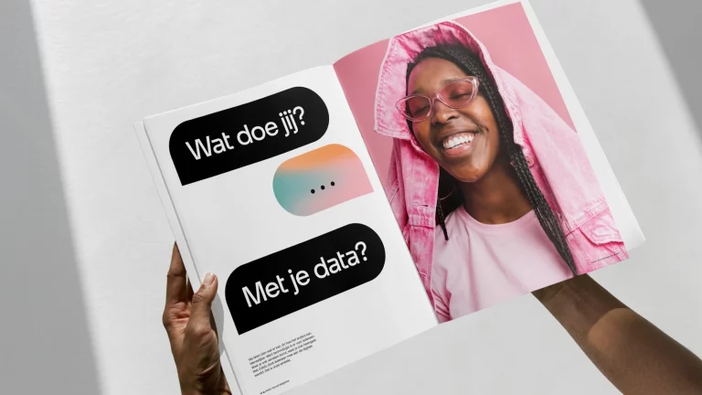 Boekje van Odido met de vraag. Wat doe jij met je data?